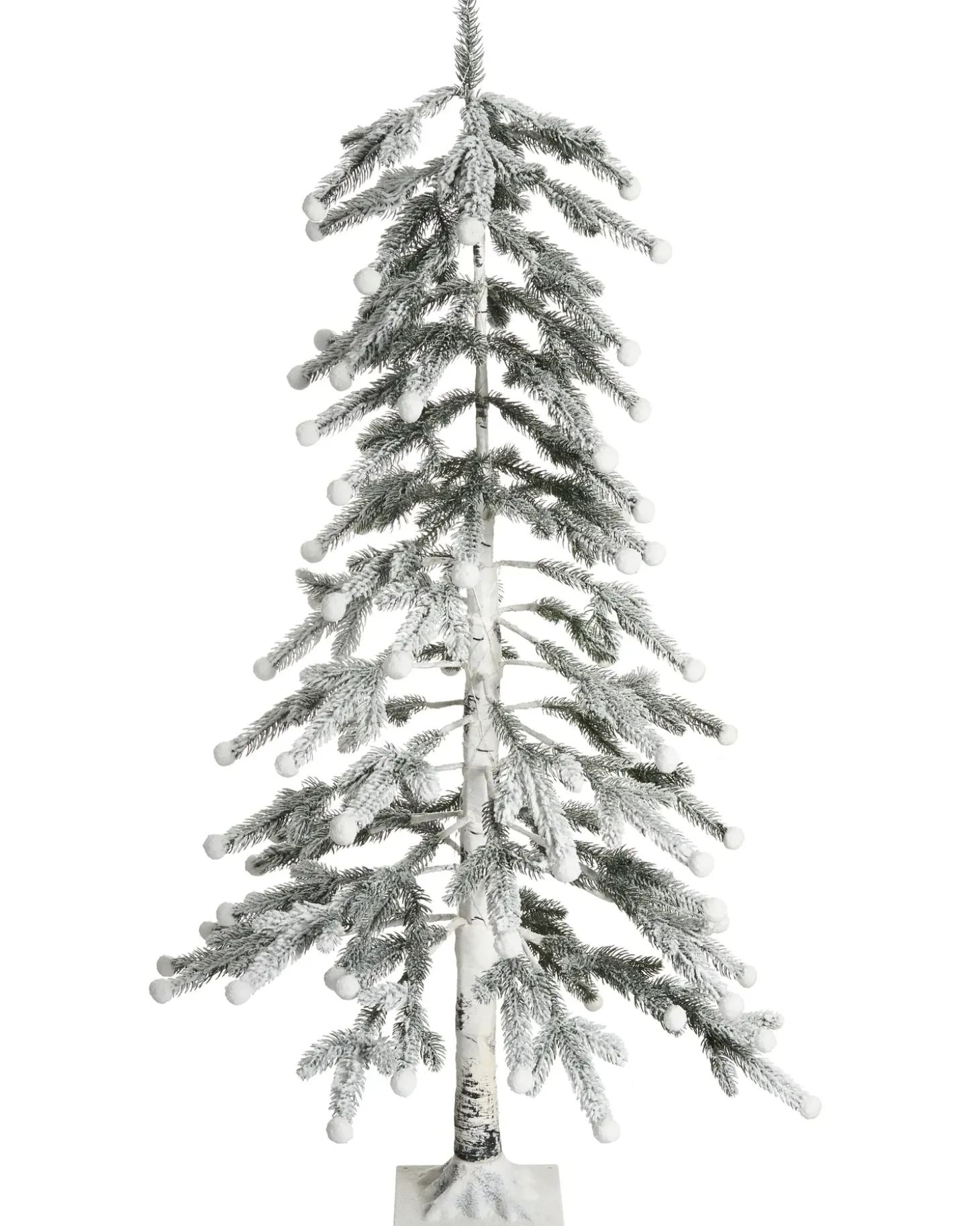 Udendørs dekoration LED HASSLAN Juletræ 125 cm Hvid