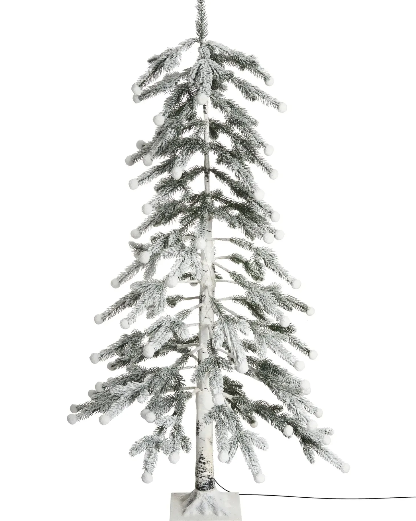 Udendørs dekoration LED HASSLAN Juletræ 125 cm Hvid