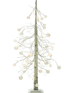 Udendørs dekoration LED HOLAR Juletræ 122 cm Hvid