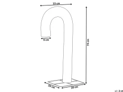Udendørs dekoration LED HOLMAVIK Sukkertop 74 cm Guld