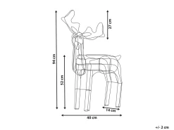 Udendørs dekoration LED INNNES Rensdyr 94 cm Hvid