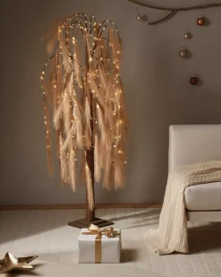 Udendørs dekoration LED KOPASKER Træ 160 cm Beige