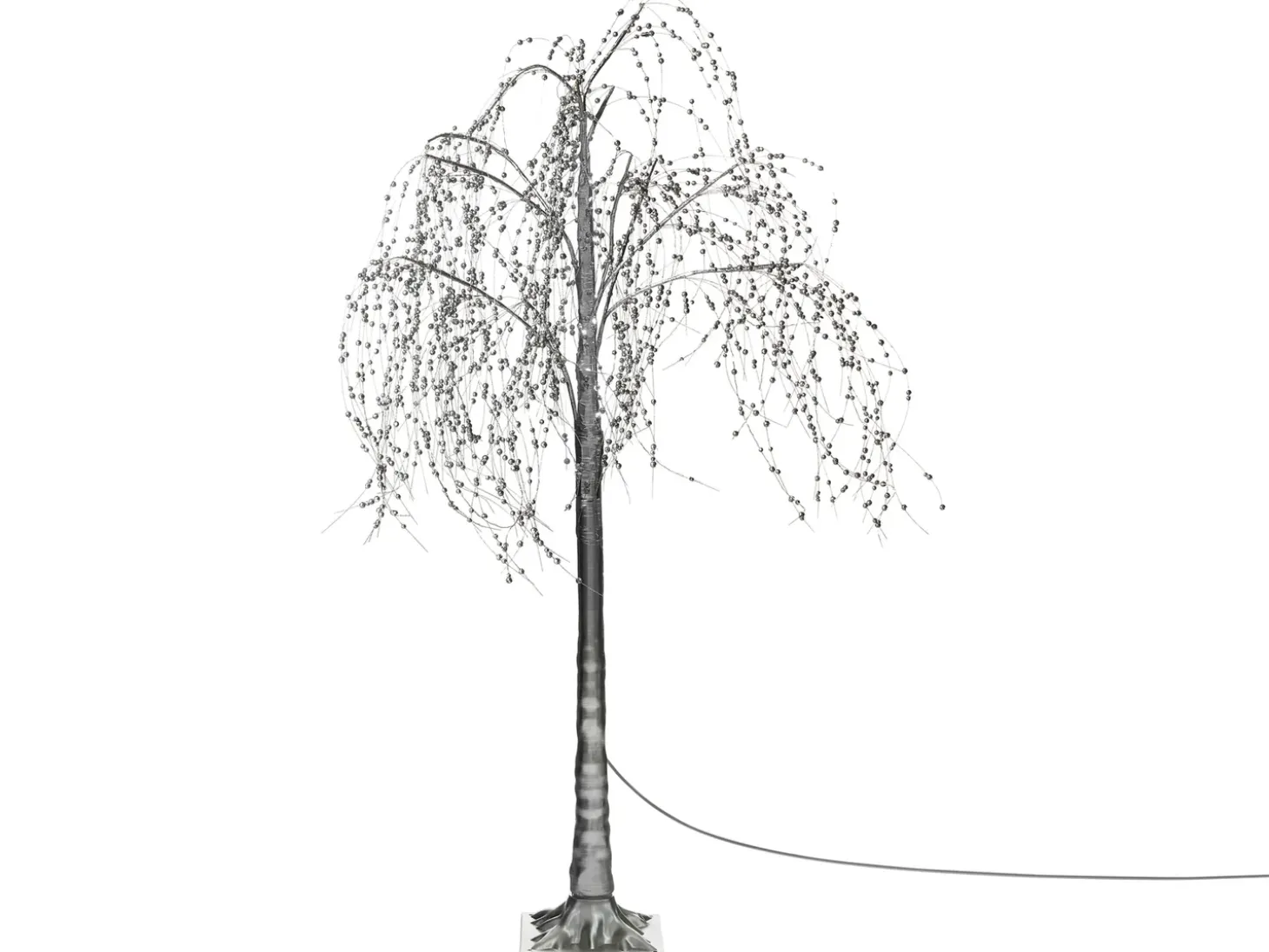 Udendørs dekoration LED NILLAKA Træ 145 cm Sølv