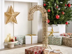 Udendørs dekoration LED NORRESO Sukkertop 74 cm Guld