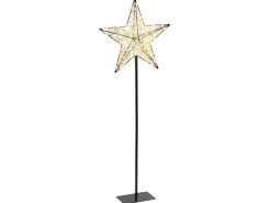 Udendørs dekoration LED SANNAN Stjerne 110 cm Sort