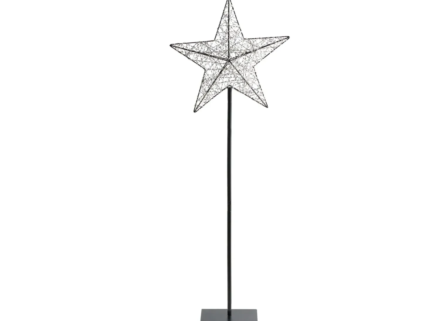 Udendørs dekoration LED SANNAN Stjerne 110 cm Sort