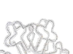 Udendørs dekoration LED SILVERAN Snefnug 28 cm Hvid
