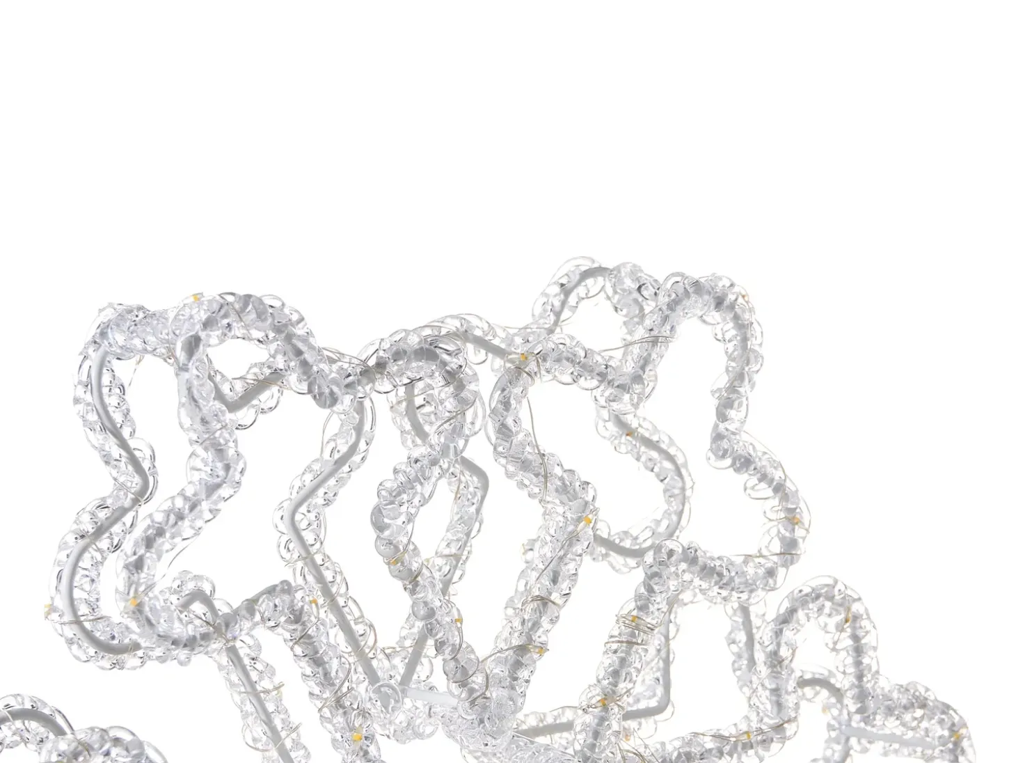 Udendørs dekoration LED SILVERAN Snefnug 28 cm Hvid