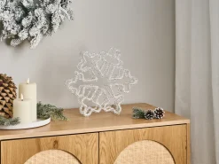 Udendørs dekoration LED SILVERAN Snefnug 28 cm Hvid