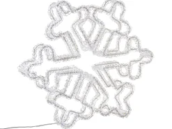 Udendørs dekoration LED SILVERAN Snefnug 28 cm Hvid