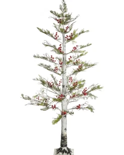 Udendørs dekoration LED VASSLEN Juletræ 160 cm Hvid
