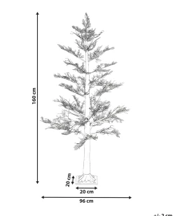 Udendørs dekoration LED VASSLEN Juletræ 160 cm Hvid