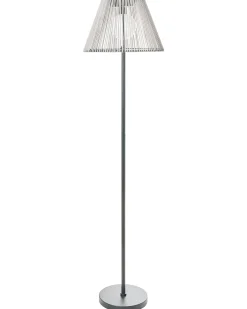 Udendørs solcelle LED-gulvlampe LUETE Grå