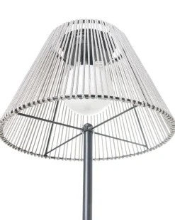 Udendørs solcelle LED-gulvlampe LUETE Grå
