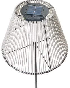 Udendørs solcelle LED-gulvlampe LUETE Grå