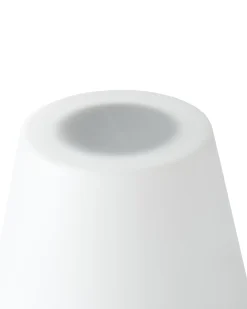 Udendørs solcelle LED-gulvlampe FONESCA Med fjernbetjening Hvid