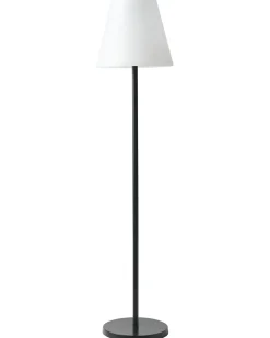 Udendørs solcelle LED-gulvlampe FONESCA Med fjernbetjening Hvid