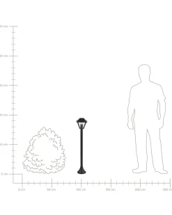 Udendørs bedlampe GOSABA Sort