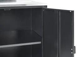 Udendørs køkkenkabinet VILAMA Sort Metal