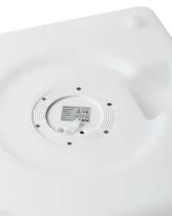 Udendørs LED-gulvlampe LAGARTO Med fjernbetjening Hvid