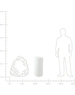 Udendørs LED-gulvlampe PIEDRA Med fjernbetjening Hvid