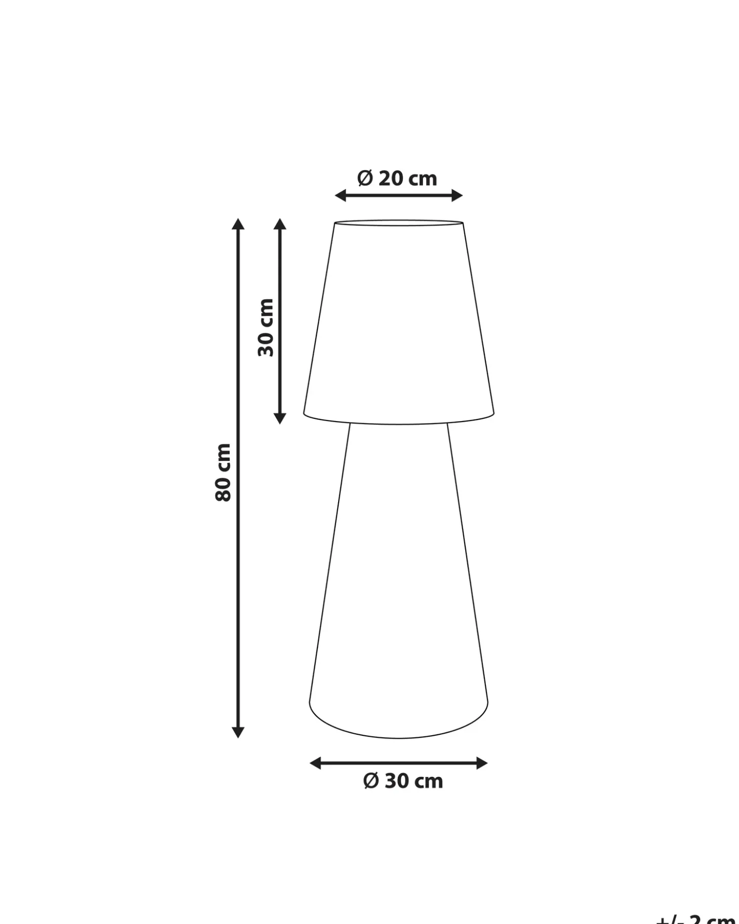 Udendørs LED-gulvlampe SABANAS Med fjernbetjening Hvid