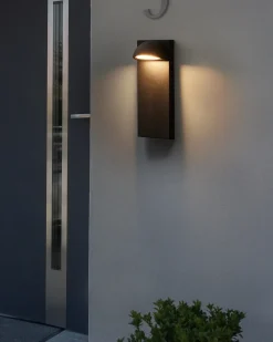 Udendørs LED-væglampe SAJUR Sort