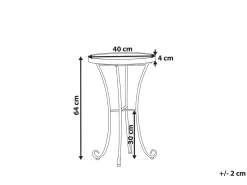 Udendørs sidebord CAVINIA 40 cm 40 cm Metal Grøn