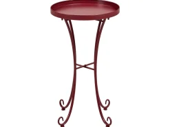 Udendørs sidebord CAVINIA 40 cm 40 cm Metal Bordeaux