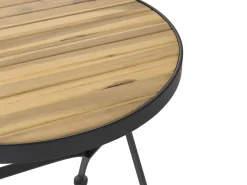 Udendørs sidebord LASCARI 45 cm 45 cm Akacietræ Lysebrun