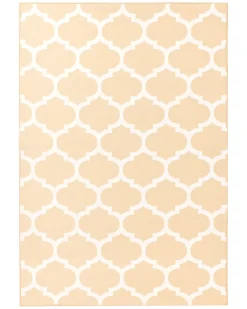 Udendørstæppe AKSU Beige 140 x 200 cm Kan vendes