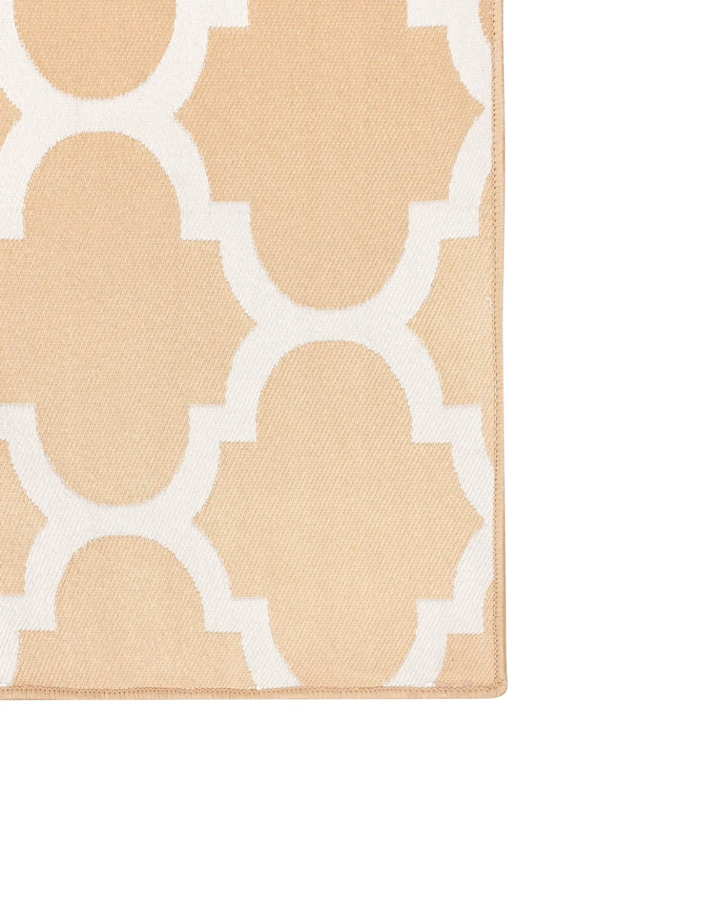 Udendørstæppe AKSU Beige 140 x 200 cm Kan vendes