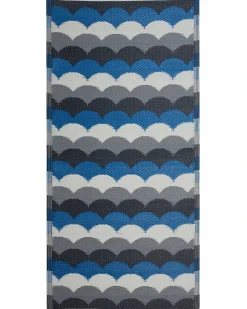 Udendørstæppe BELLARY Blå 90 x 180 cm