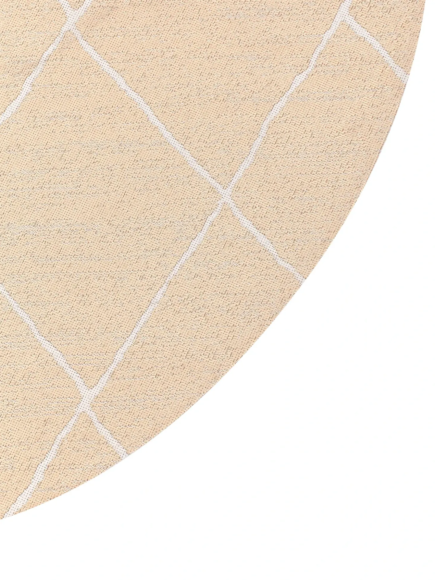Udendørstæppe GWALIOR Beige ø 120 cm