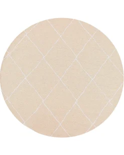 Udendørstæppe GWALIOR Beige ø 120 cm