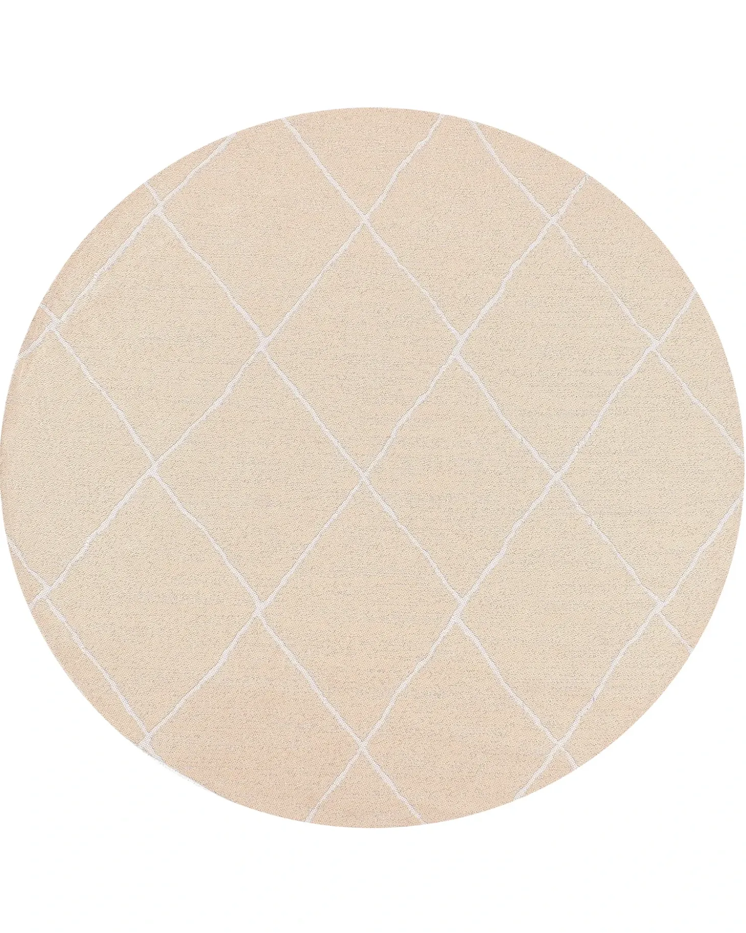 Udendørstæppe GWALIOR Beige ø 120 cm