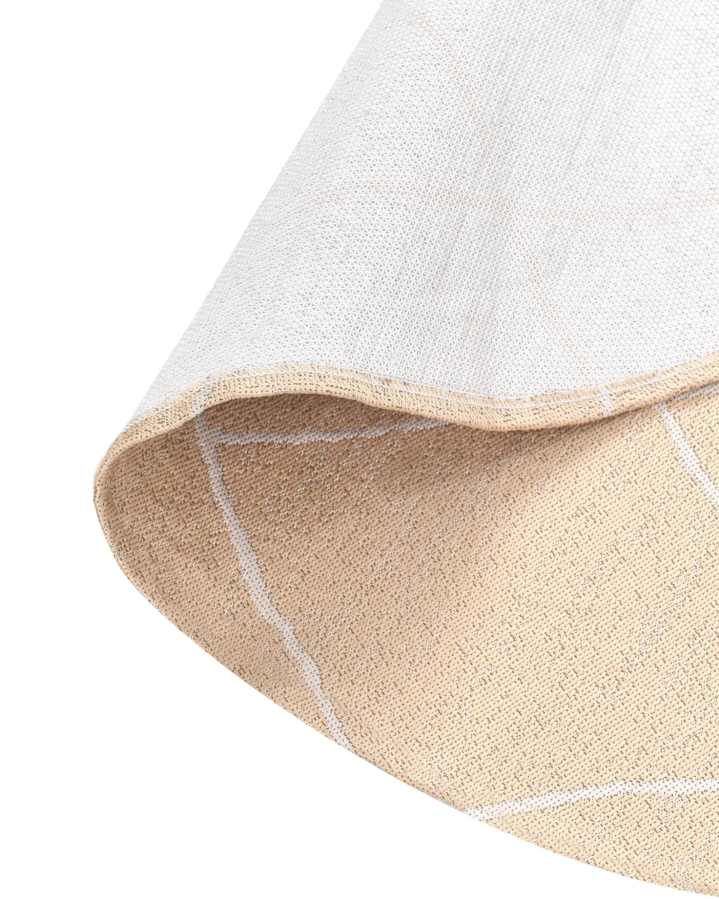 Udendørstæppe GWALIOR Beige ø 120 cm
