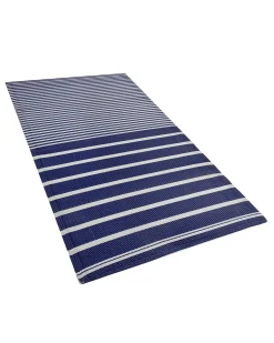 Udendørstæppe HALDIA Navy Blå 90 x 180 cm