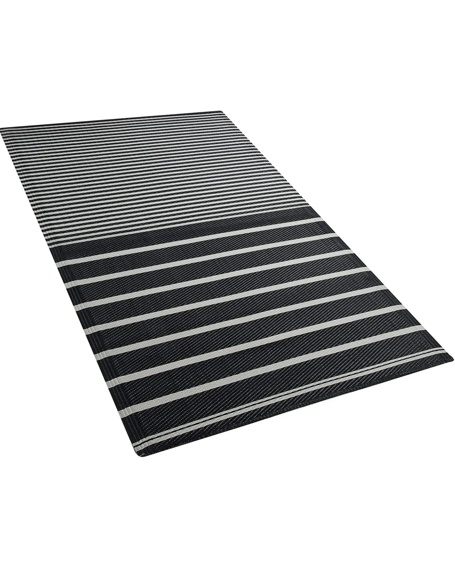 Udendørstæppe HALDIA Sort 90 x 180 cm