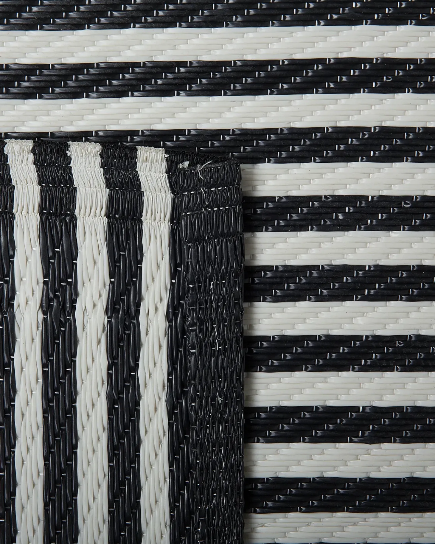 Udendørstæppe HALDIA Sort 90 x 180 cm
