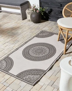 Udendørstæppe NELLORE Grå 80 x 150 cm