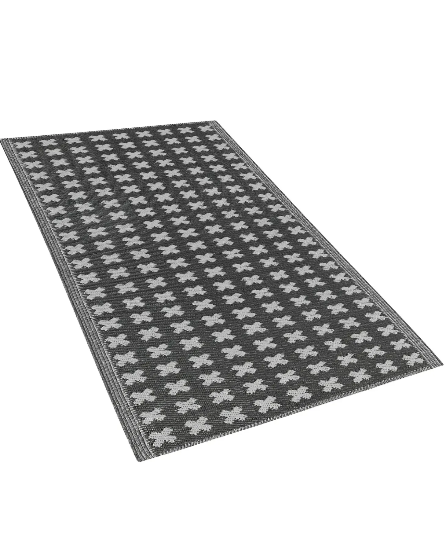 Udendørstæppe ROHTAK Sort 90 x 180 cm