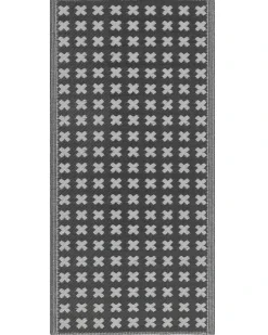 Udendørstæppe ROHTAK Sort 90 x 180 cm