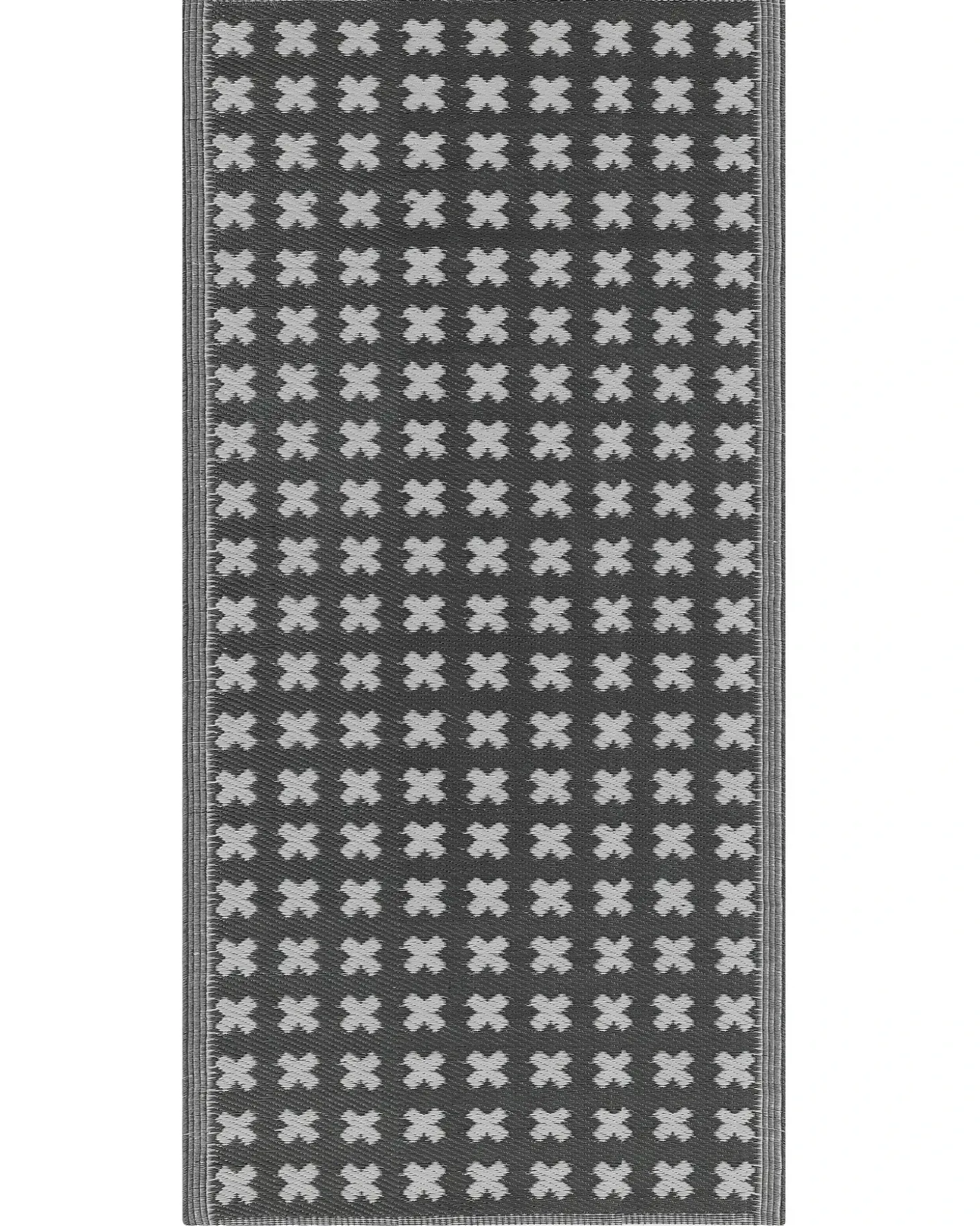Udendørstæppe ROHTAK Sort 90 x 180 cm