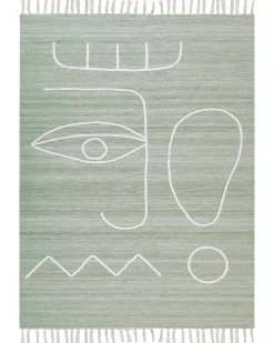 Udendørstæppe YAVU Lysegrøn 140 x 200 cm