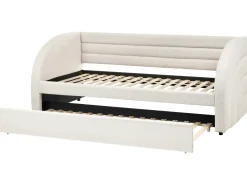 Udtræksseng Boucle ALBIAC 90 x 200 cm Hvid