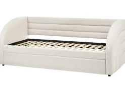 Udtræksseng Boucle ALBIAC 90 x 200 cm Hvid