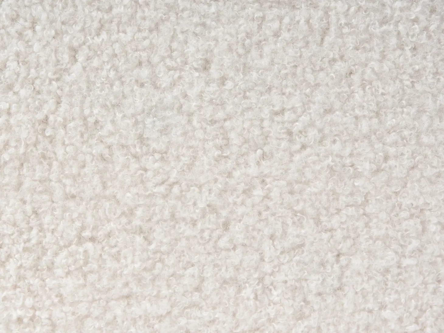 Udtræksseng Boucle GASSIN 90 x 200 cm Cremehvid