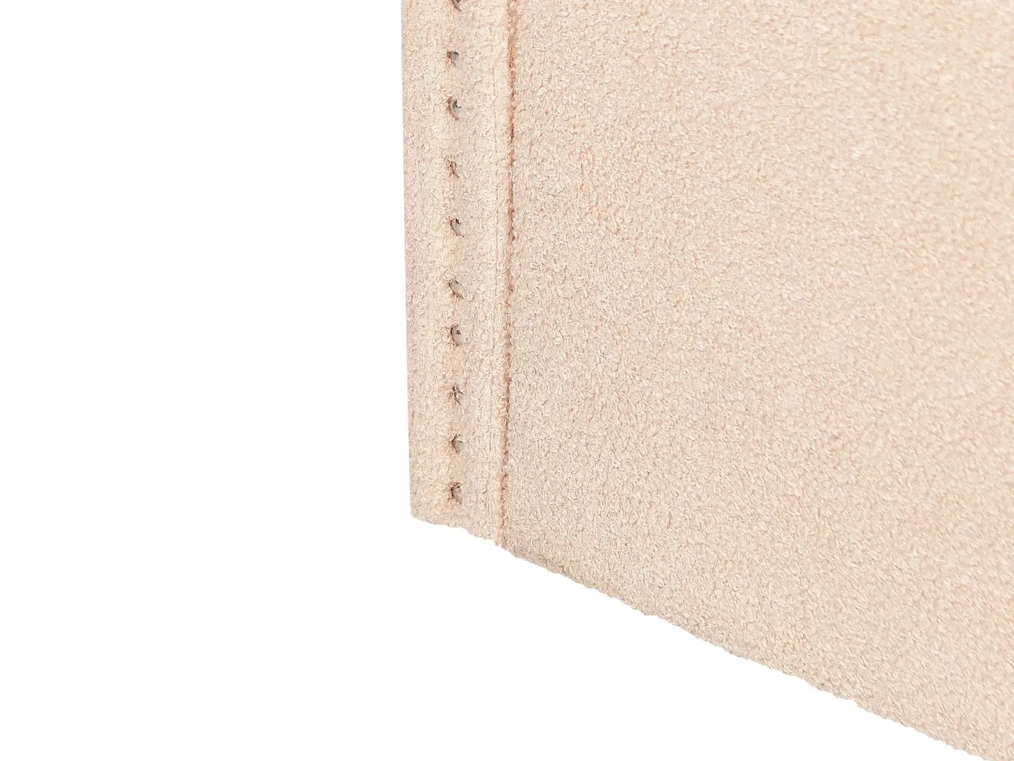 Udtræksseng Boucle TROYES 90 x 200 cm Ferskenagtig lyserød