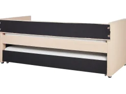 Udtræksseng Boucle TROYES 90 x 200 cm Ferskenagtig lyserød